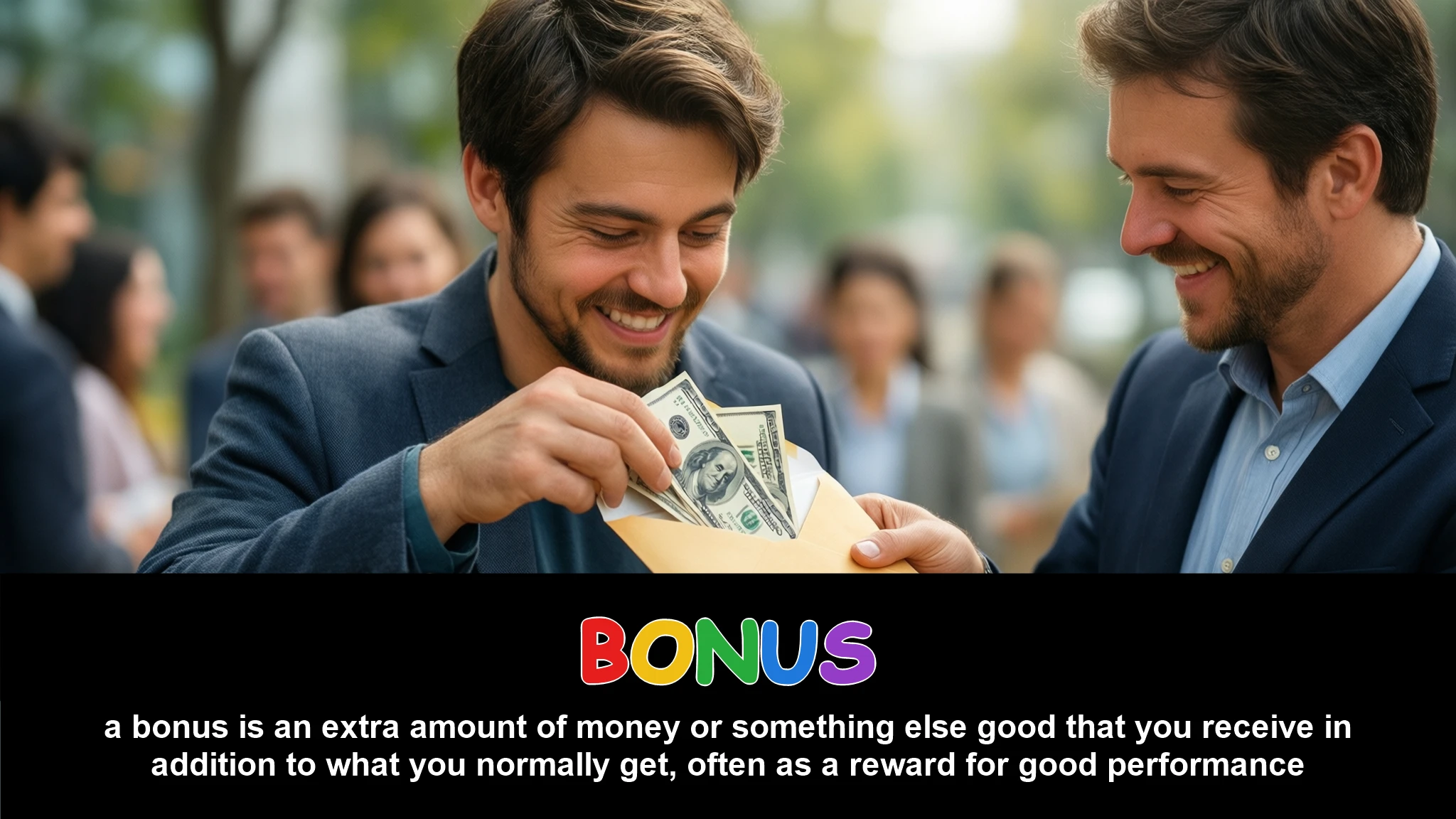 English Illustration for bonus